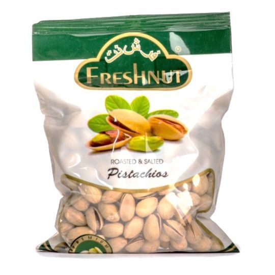 Roasted and salted pistachio vacuum pouch