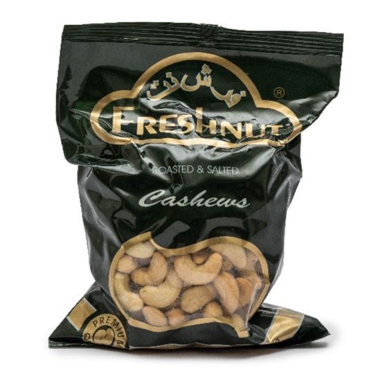 Roasted and salted cashew vacuum pouch